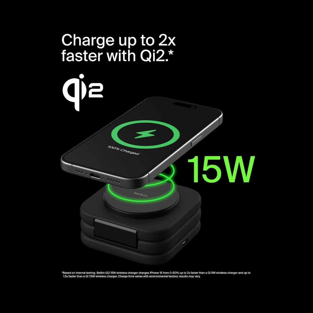 Belkin BoostCharge Pro 3-in-1 Magnetic Wireless Charging Pad