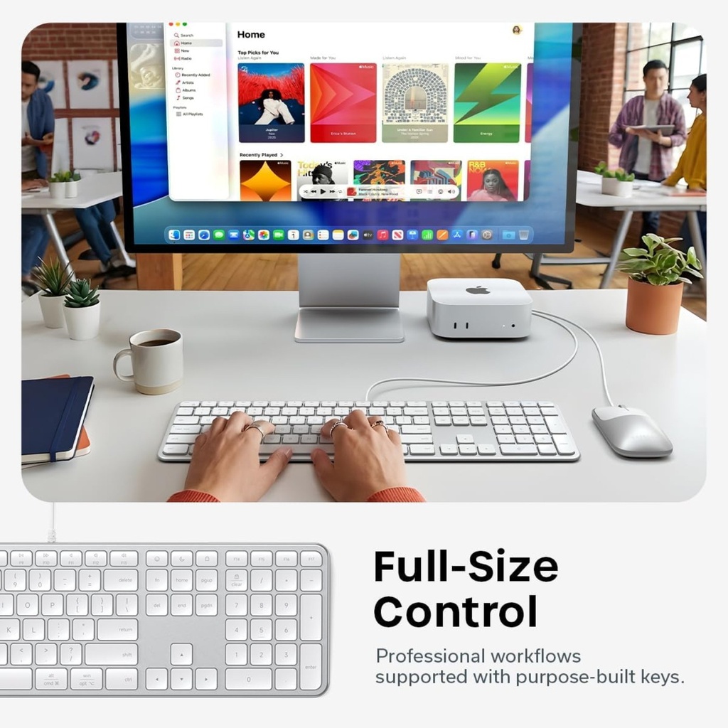 Satechi Aliuminum Wired USB Keyboard - Silver