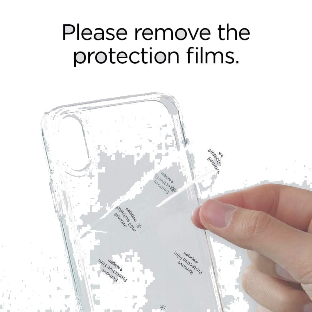 Spigen Ultra Hybrid diseño para iPhone Xs/X Case - Clear - 0