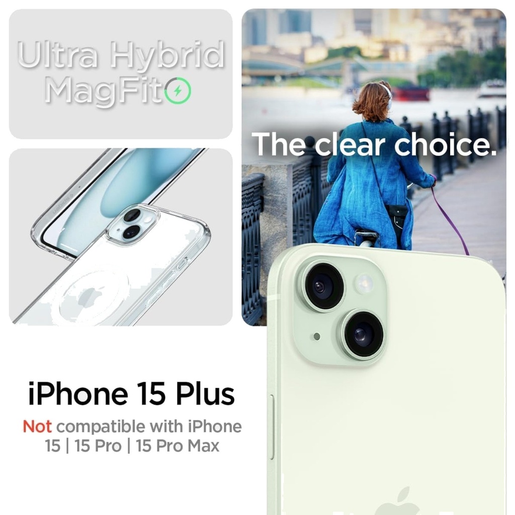 Spigen iPhone 14 Plus Crystal Hybrid MagFit Case White - ACS