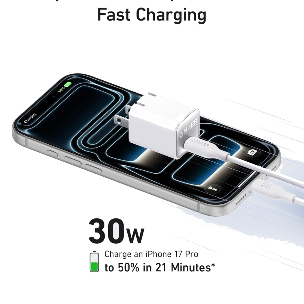 Anker Zolo Cargador 30W USB-C - Negro - A2698J11