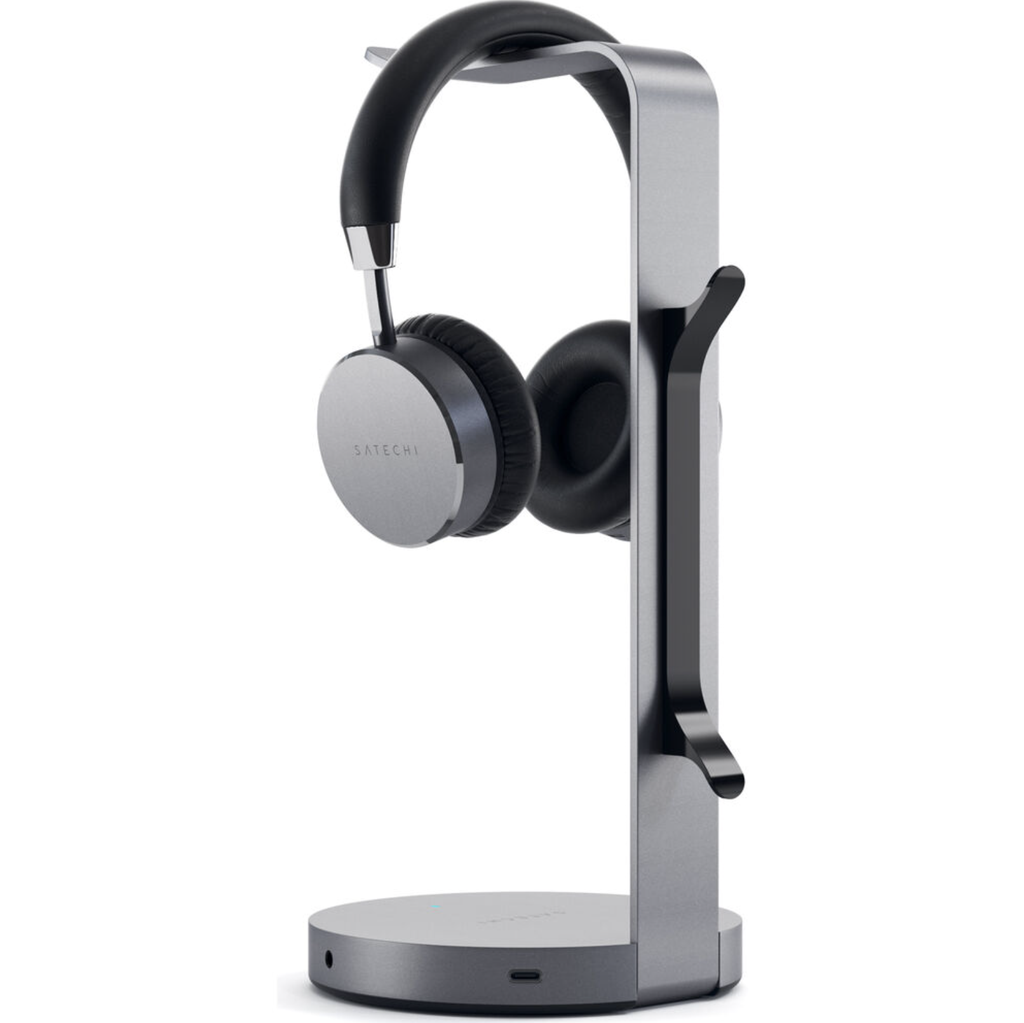 Satechi Aluminum USB Headphone Stand - Space Gray