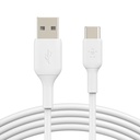 Belkin Cable BoostCharge USB-C to USB-A 3ft - White