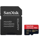 Sandisk Extreme Pro MicroSDHC UHS-I Card W/ Adapter