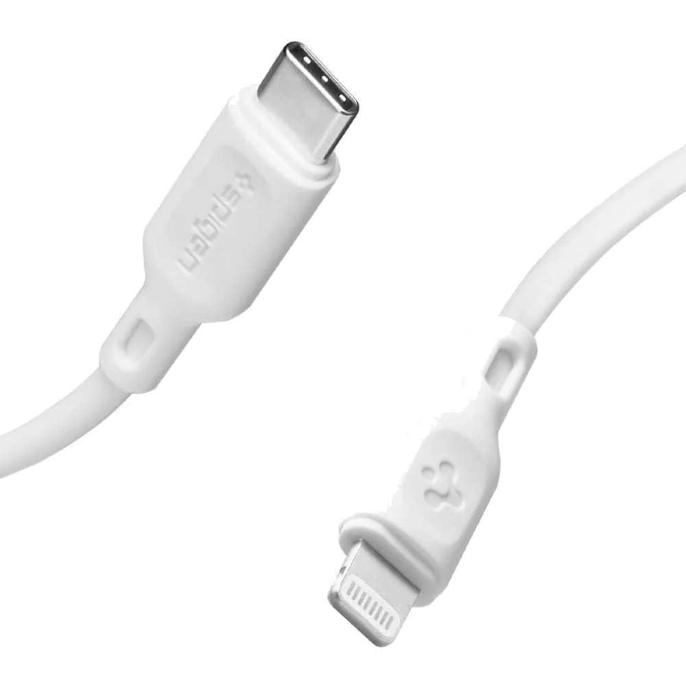 Spigen DuraSync USB-C to Lightning 1mt - White