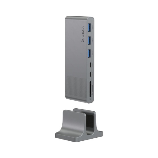 [840741111227] Adam Elements CASA Hub VH1 USB-C 3.1 to VGA/HDMI 4K - Space Gray - AAPADHUBVH1GY