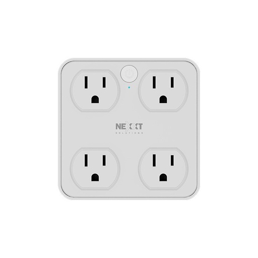 [798302058613] Nexxt Home Indoor Wall Tap 4 outlet 2 USB 2.1 & 2 USB-C - NHP-T615