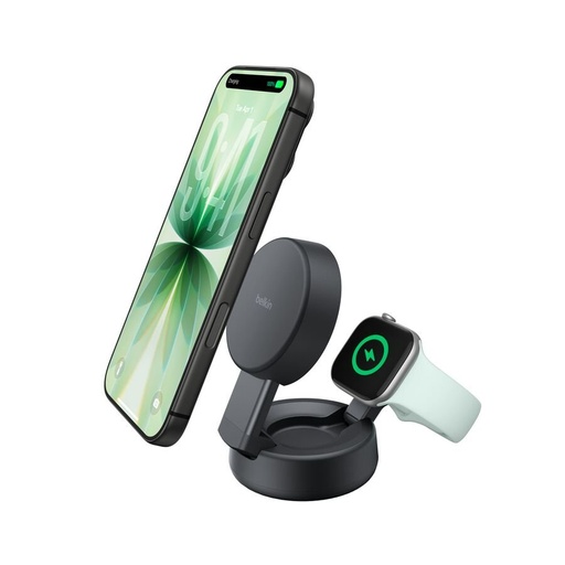 [745883923502] Belkin UltraCharge Pro 2-in-1 Convertible Magnetic Charger - WIZ043ttCH