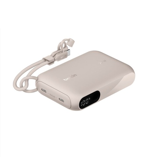 [745883916313] Belkin BoostCharge 10K Power Bank with Display, Sand - BPB027fqSD
