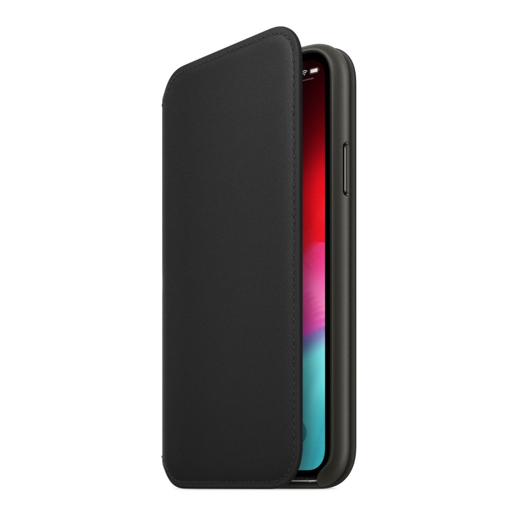 Apple iPhone XS Leather Folio - Black - MRWW2ZM/A