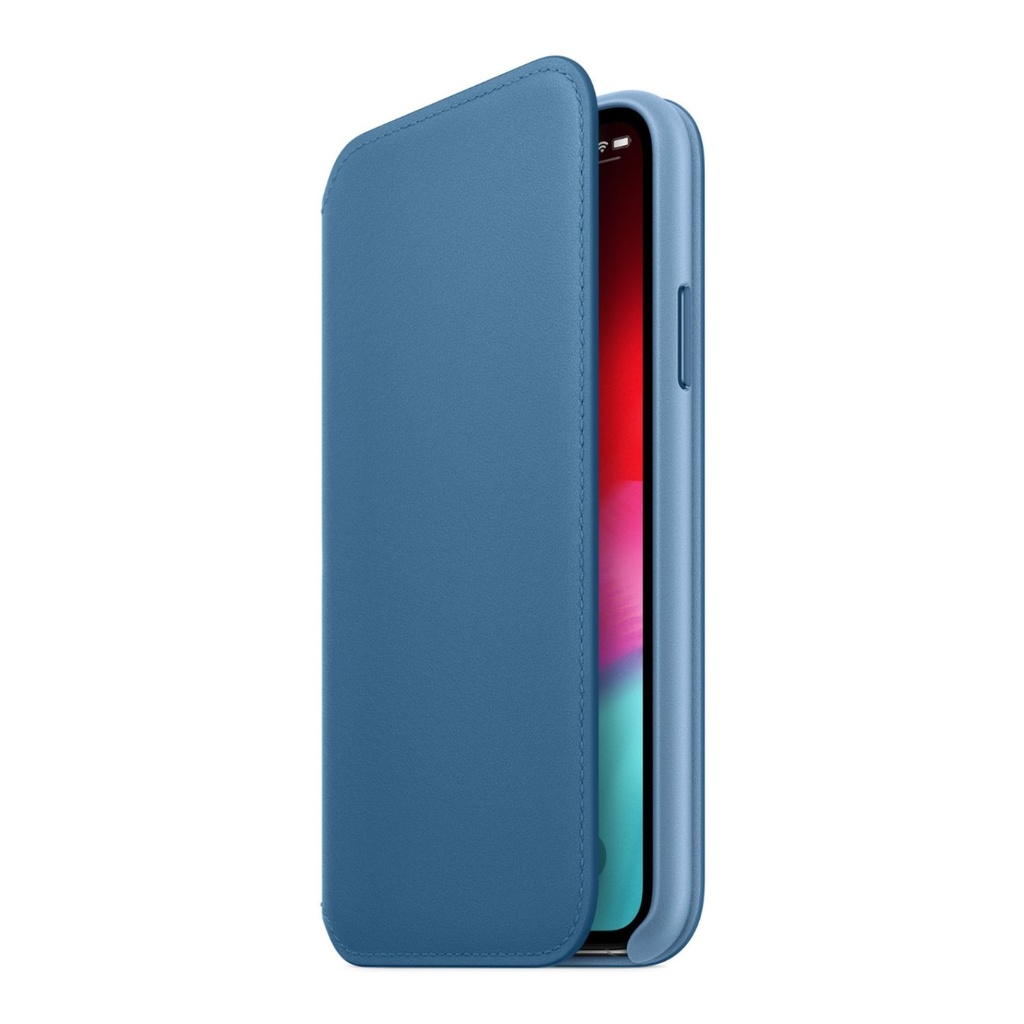 Apple iPhone XS Leather Folio - Cape Cod Blue - MRX02ZM/A