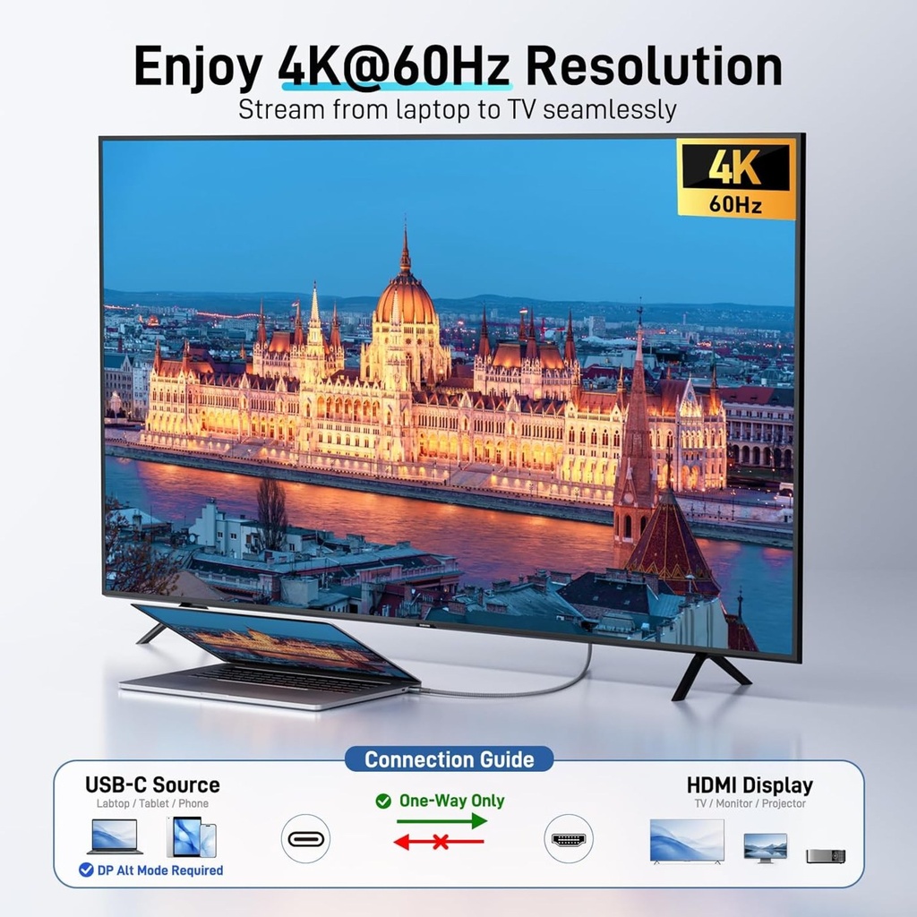 Acer USB-C to HDMI Cable 4K 60Hz