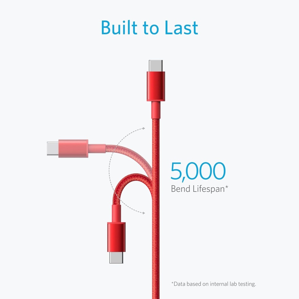 Anker 60W USB-C to USB-C Cable 6ft - A81F6H11-1