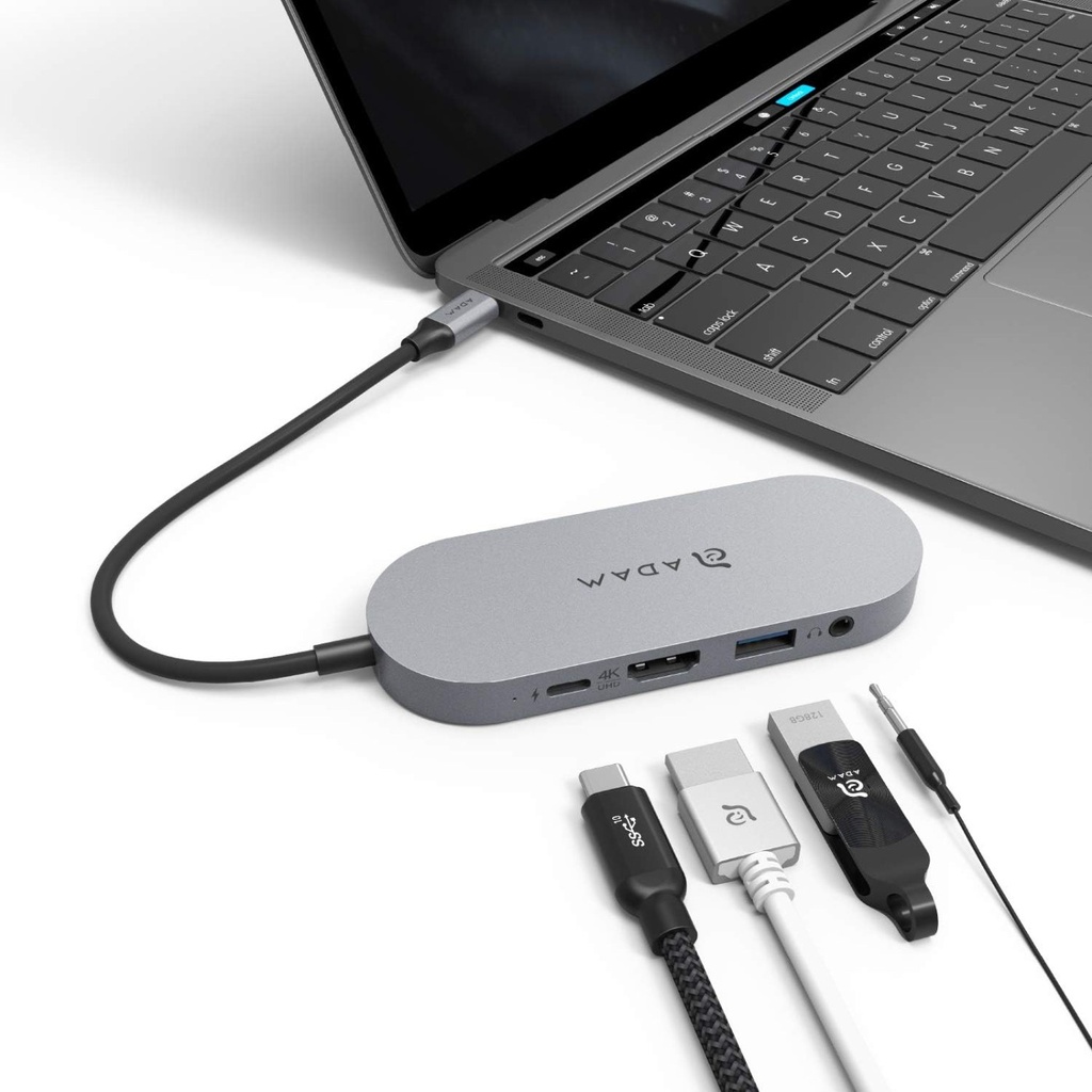 Adam Elements CASA HUB S USB-C 3.1 5-in-1 SSD Hub 480G - Gre