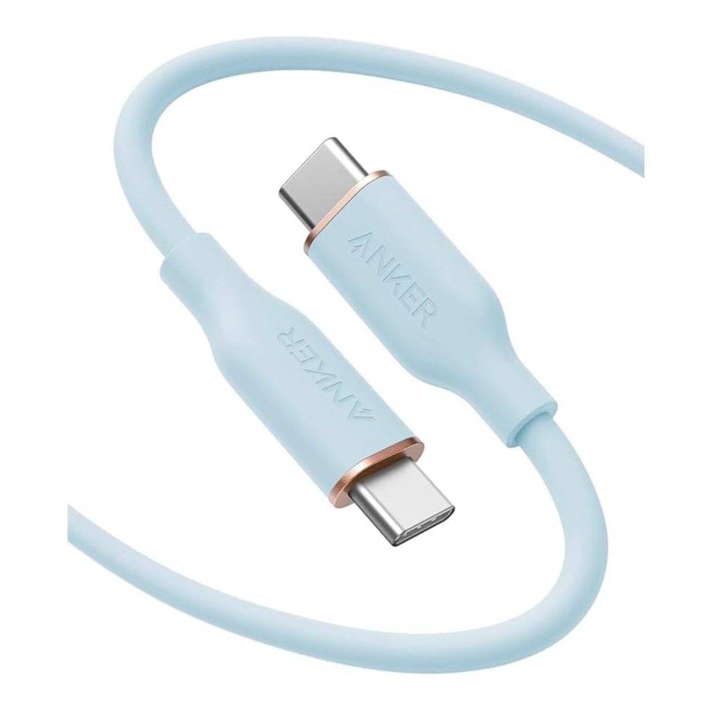 Anker Cable USB-C a USB-C 240W suave 0.9 m - Azul - A82E2031
