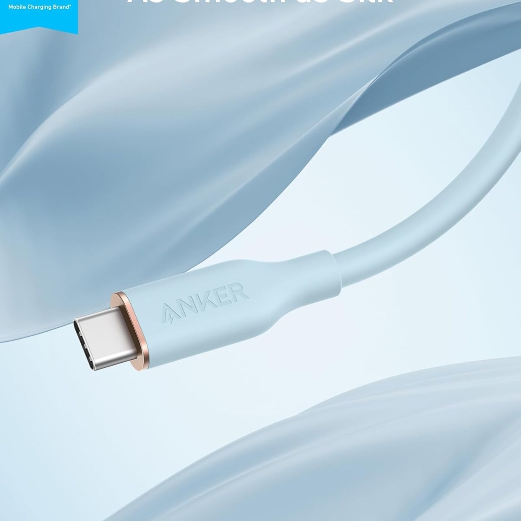 Anker Cable USB-C a USB-C 240W suave 0.9 m - Azul - A82E2031