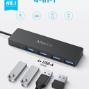 Anker Hub USB 3.0 Ultra Slim 4 puertos - A7516016