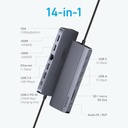 Anker Hub USB-C 14 en 1 Triple Pantalla - A83890A1