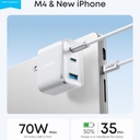 Anker Nano Cargador 70W 3 puertos USB-C - A121AJ11