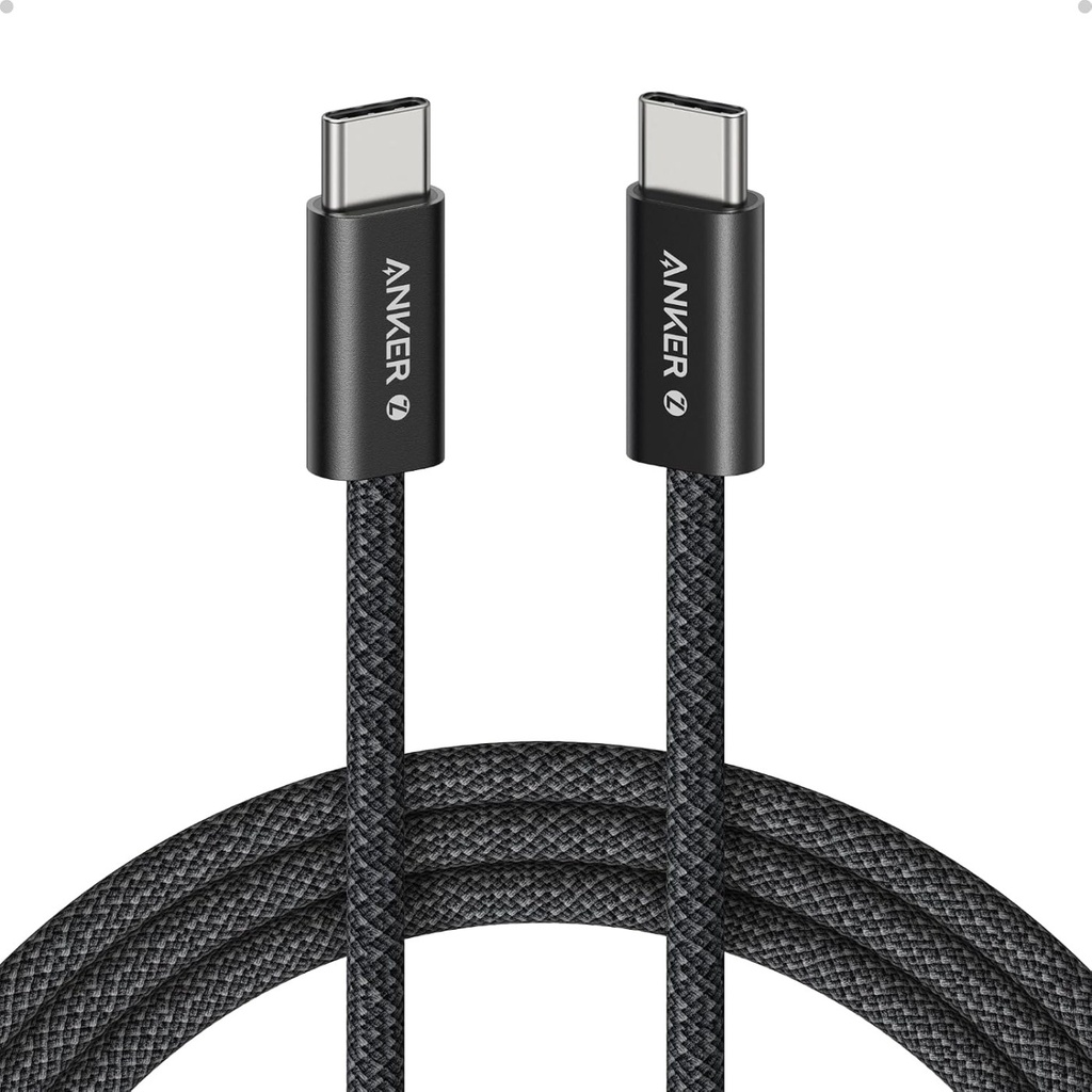 Anker Zolo Cable USB-C a USB-C 240W trenzado 0.9 m - Negro -