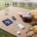 Anker Zolo Power Bank 20,000 mAh con cable USB-C - Blanco - 