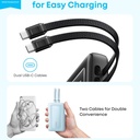 Anker Zolo Power Bank 20,000 mAh con cables USB-C y Lightnin