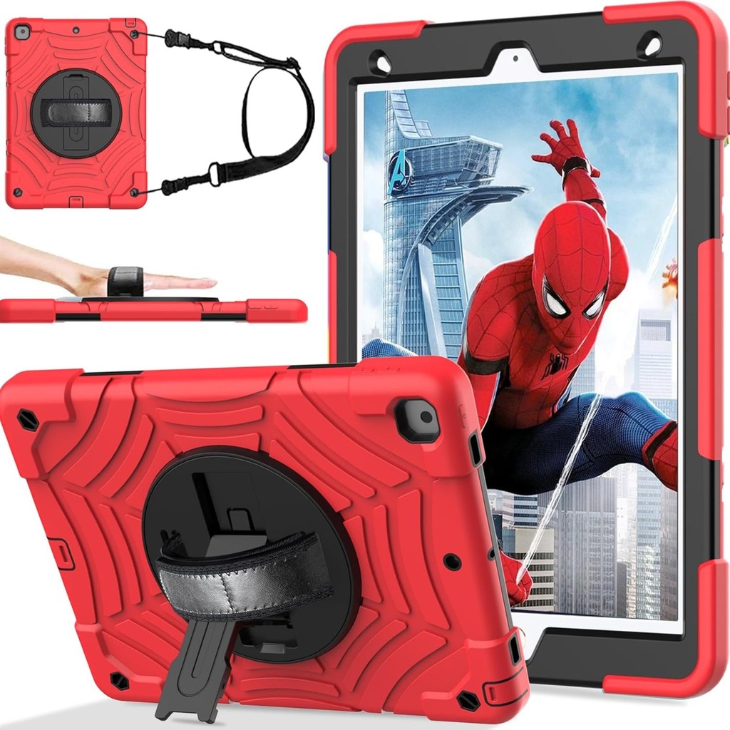 BMOUO Case for iPad 10.2" Shockproof w/ 360 Rotating Stand -