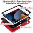 BMOUO Case for iPad 10.2" Shockproof w/ 360 Rotating Stand -