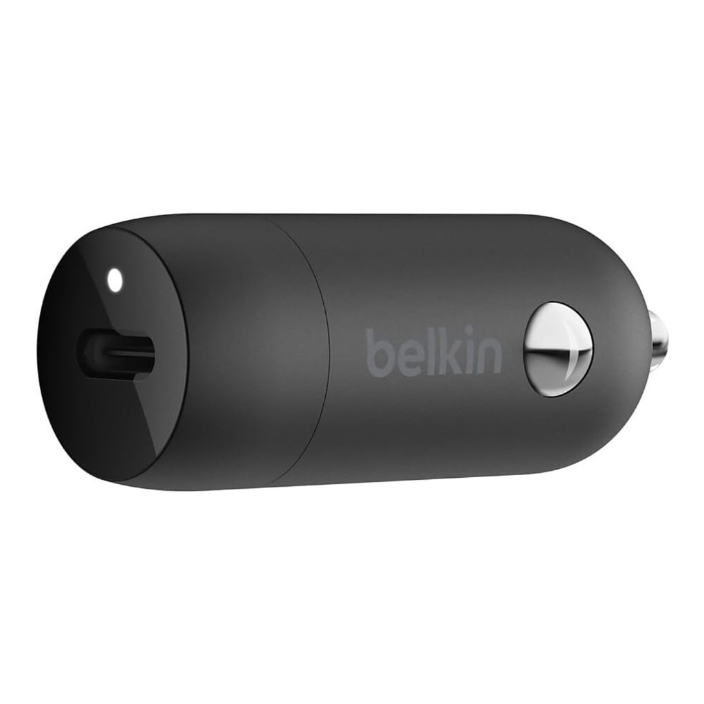 Belkin BOOSTCHARGE 20W USB-C Car Charger W/ Lightning to USB