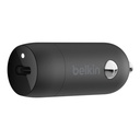 Belkin BOOSTCHARGE 20W USB-C Car Charger W/ Lightning to USB