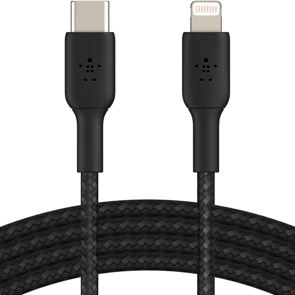 Belkin BoostCharge Braided USB-A to USB-C 6.6ft - Black