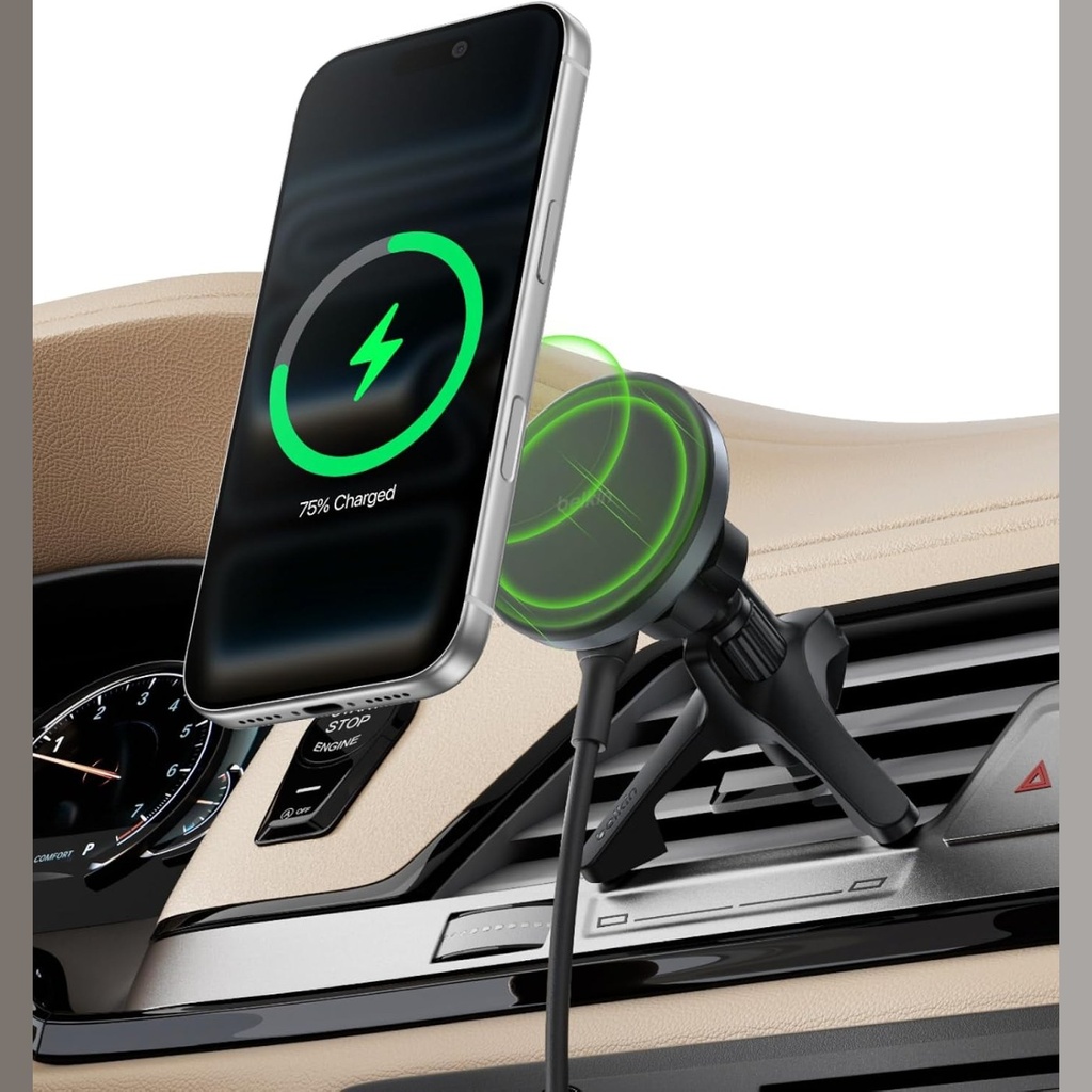 Belkin Magnetic Qi2 Wireless Charging Car Vent Mount - WIC01