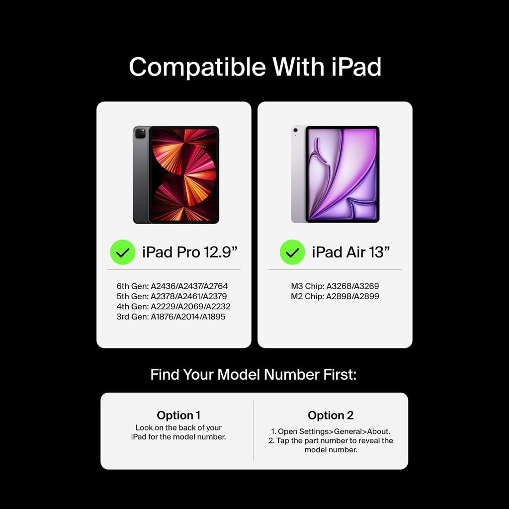 Belkin Pro Keyboard Case with Magnetic Stand for iPad Air 13