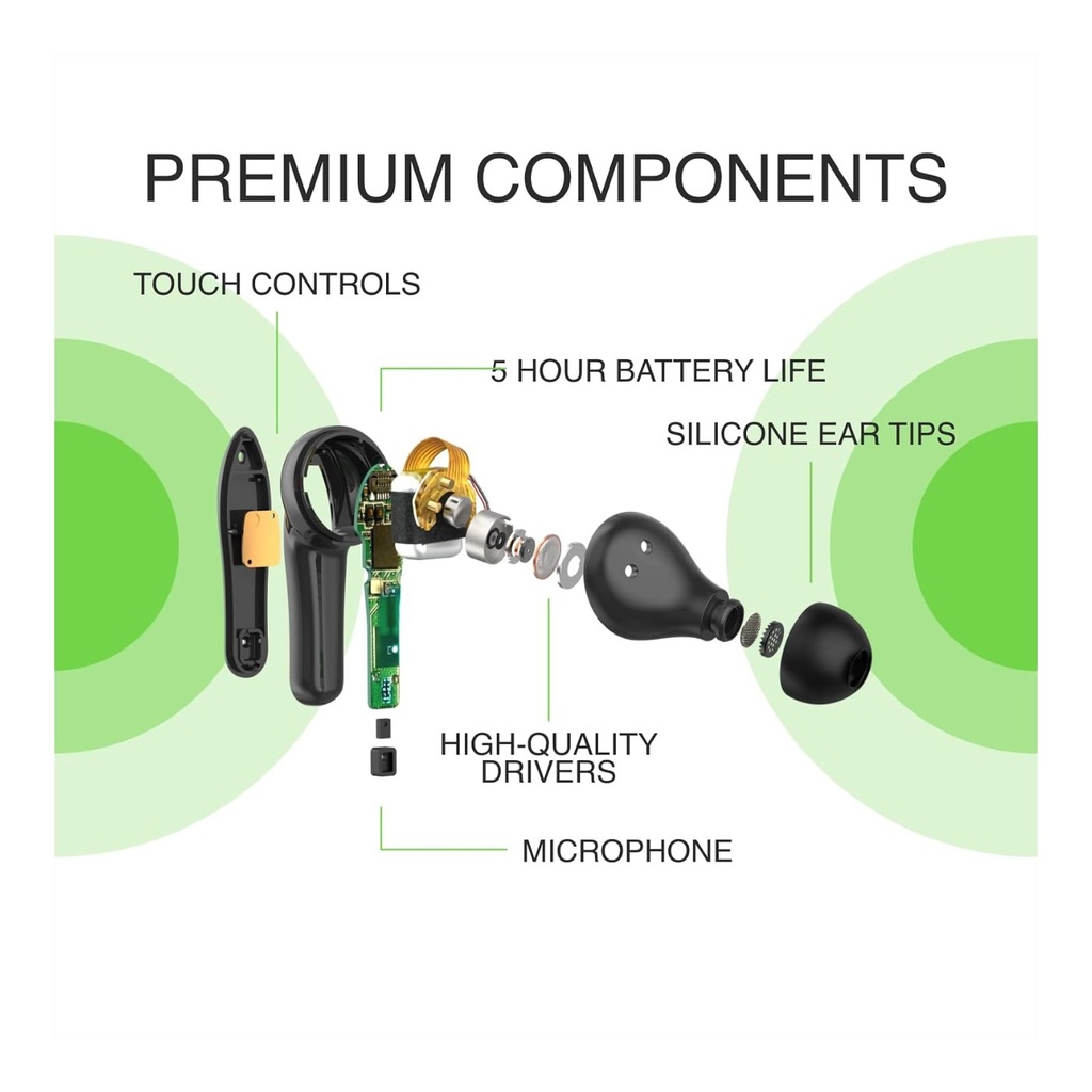 Belkin SOUNDFORM Move True Wireless In-Ear Headphones - Blac