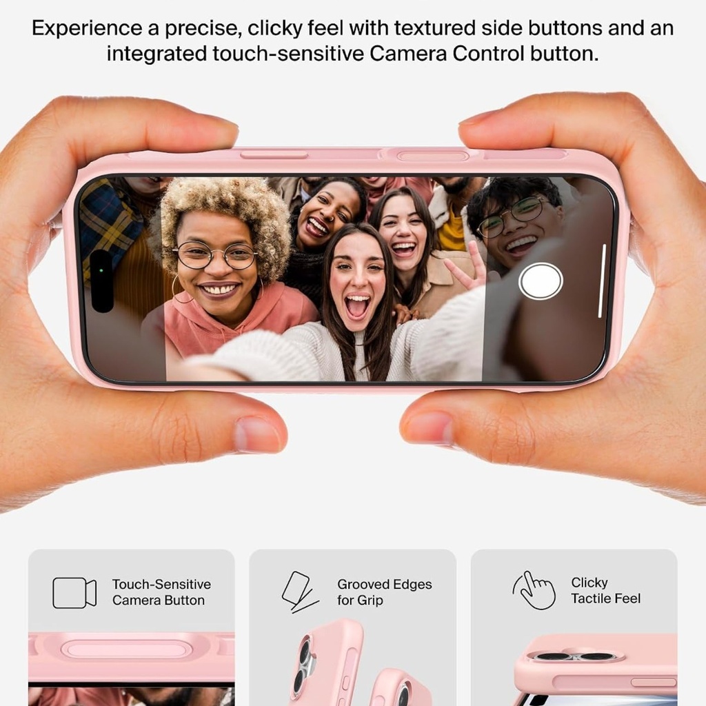 Belkin SheerForce Grip Case for iPhone 17, Pink - MSA034fqPK