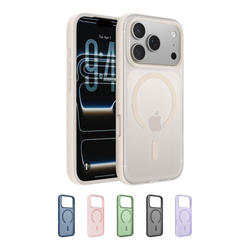 Belkin SheerForce Protect Case for iPhone 17, Sand - MSA038f