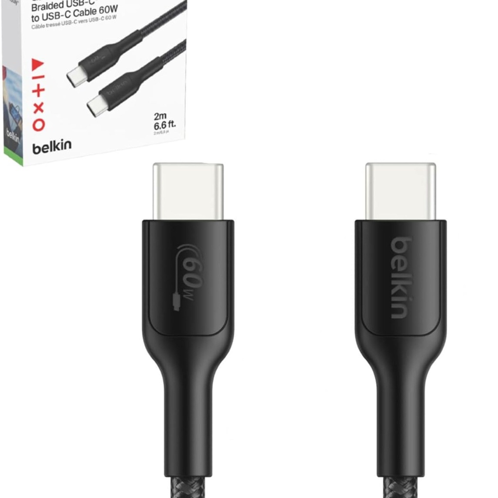 Belkin USB-C Charging Cable 60W for Nintendo Switch 2, 2m - 