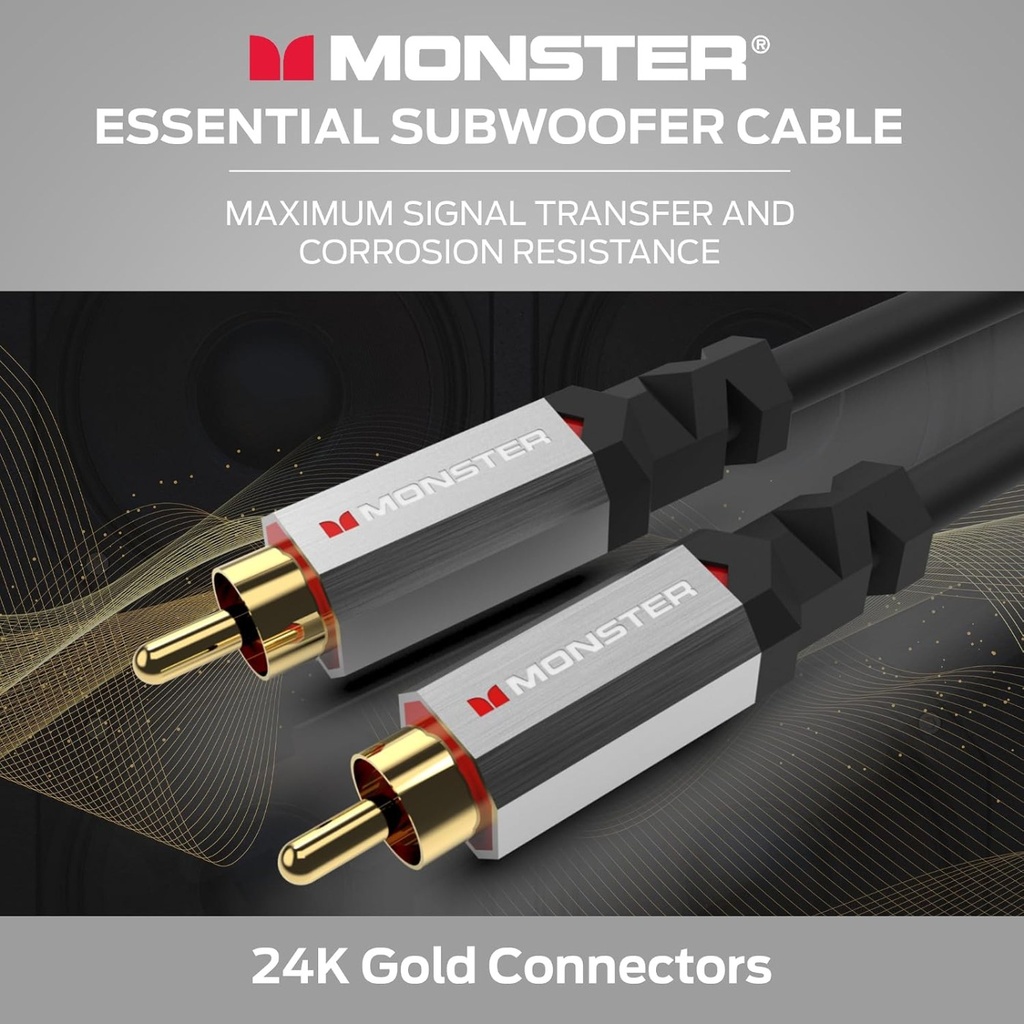 Cable de Audio Digital para Subwoofer Macho-Macho - AS-S-201
