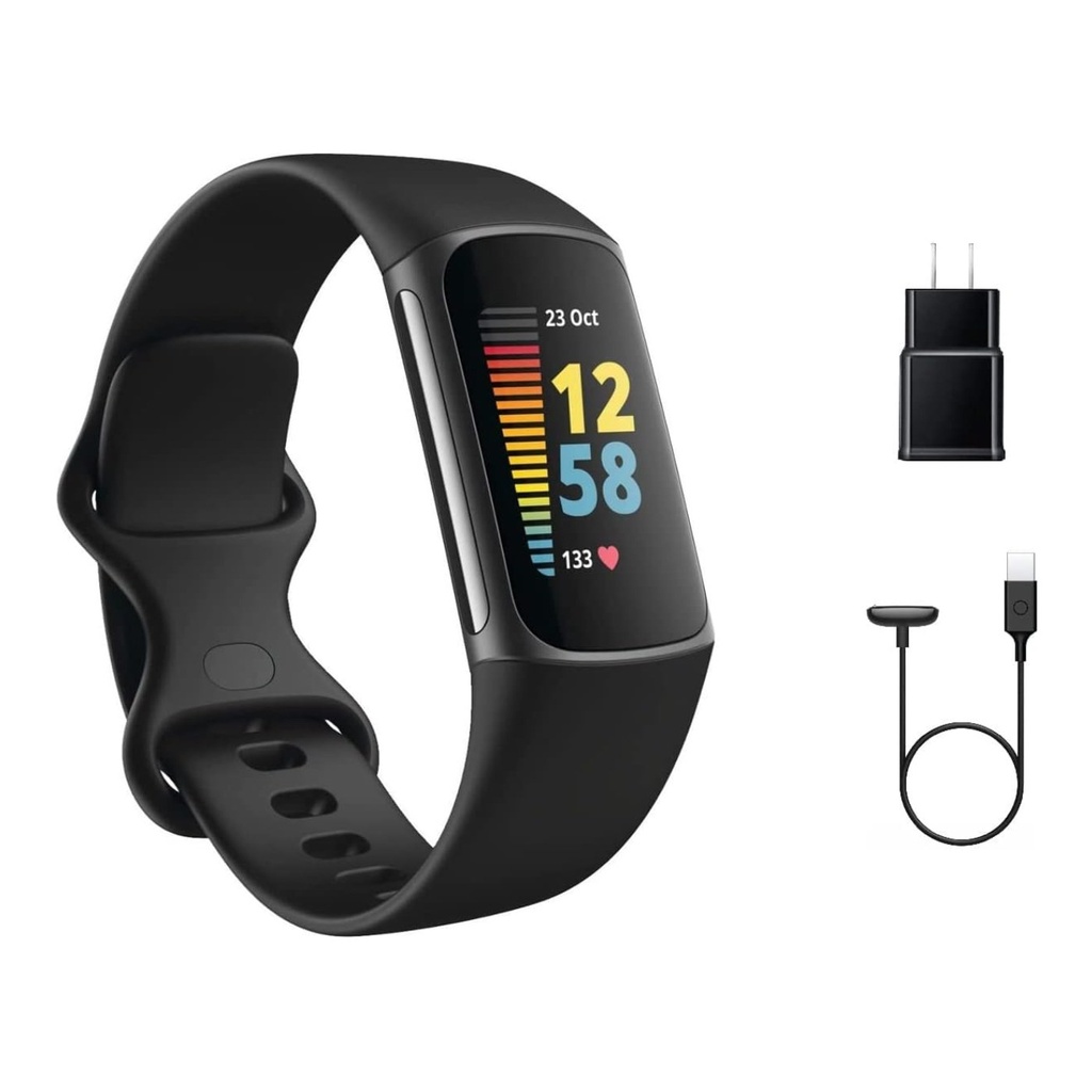 Fitbit Charge 5 Fitness & Health Tracker - Black / Graphite 