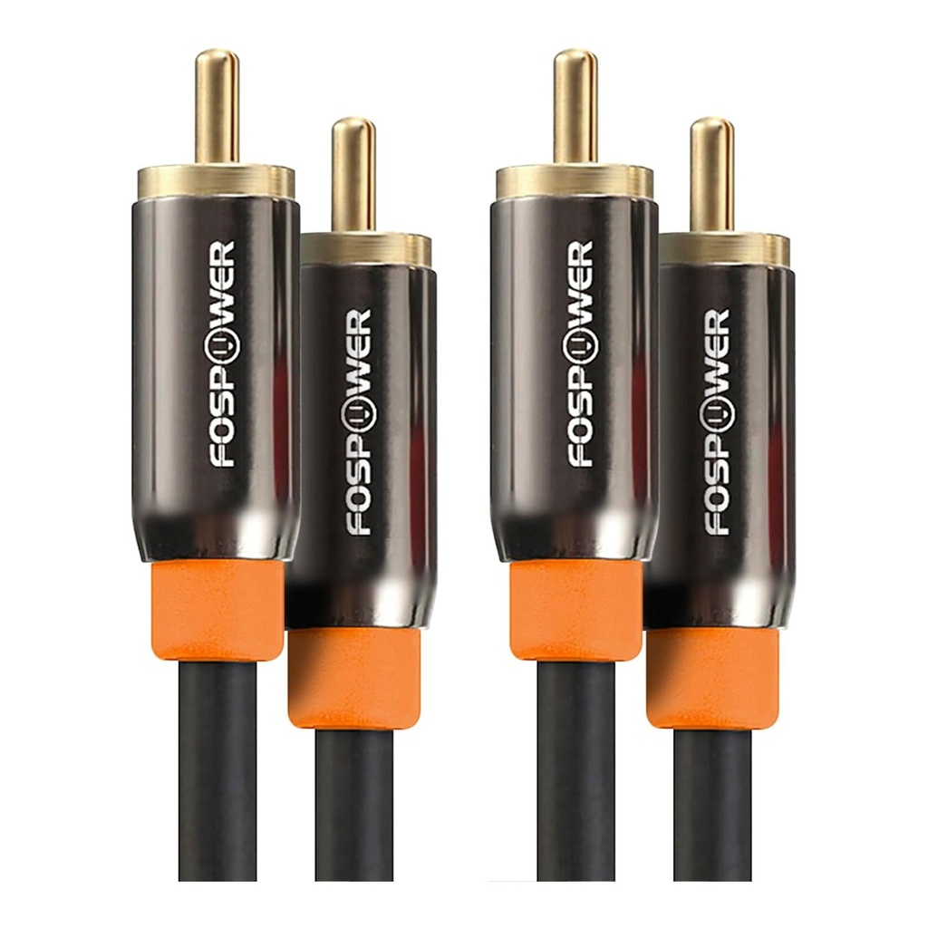 FosPower RCA Cable Male to Male Subwoofer Cable 10ft 