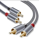 Goalfish RCA Cable Male to Male Audio Stereo Cable 10ft 2-Pa