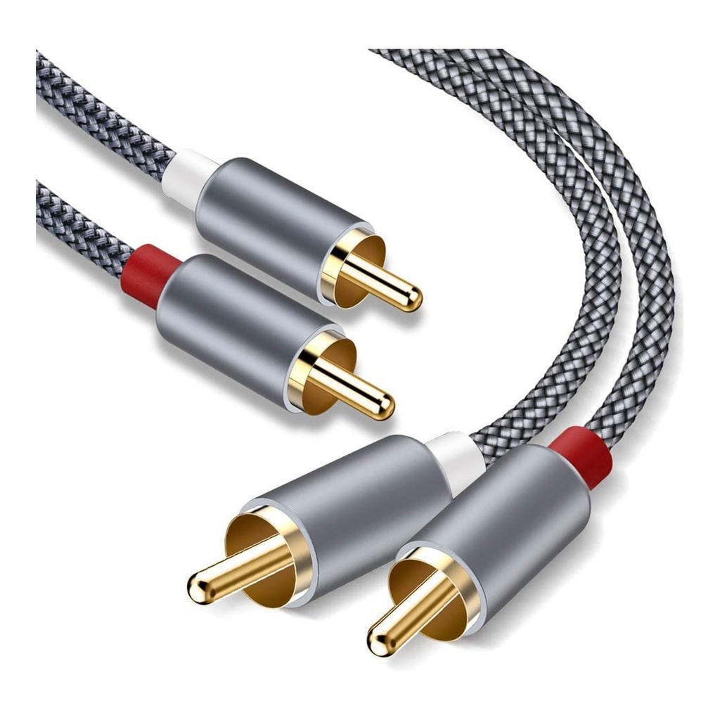 Goalfish RCA Cable Male to Male Audio Stereo Cable 6ft 2-Pac
