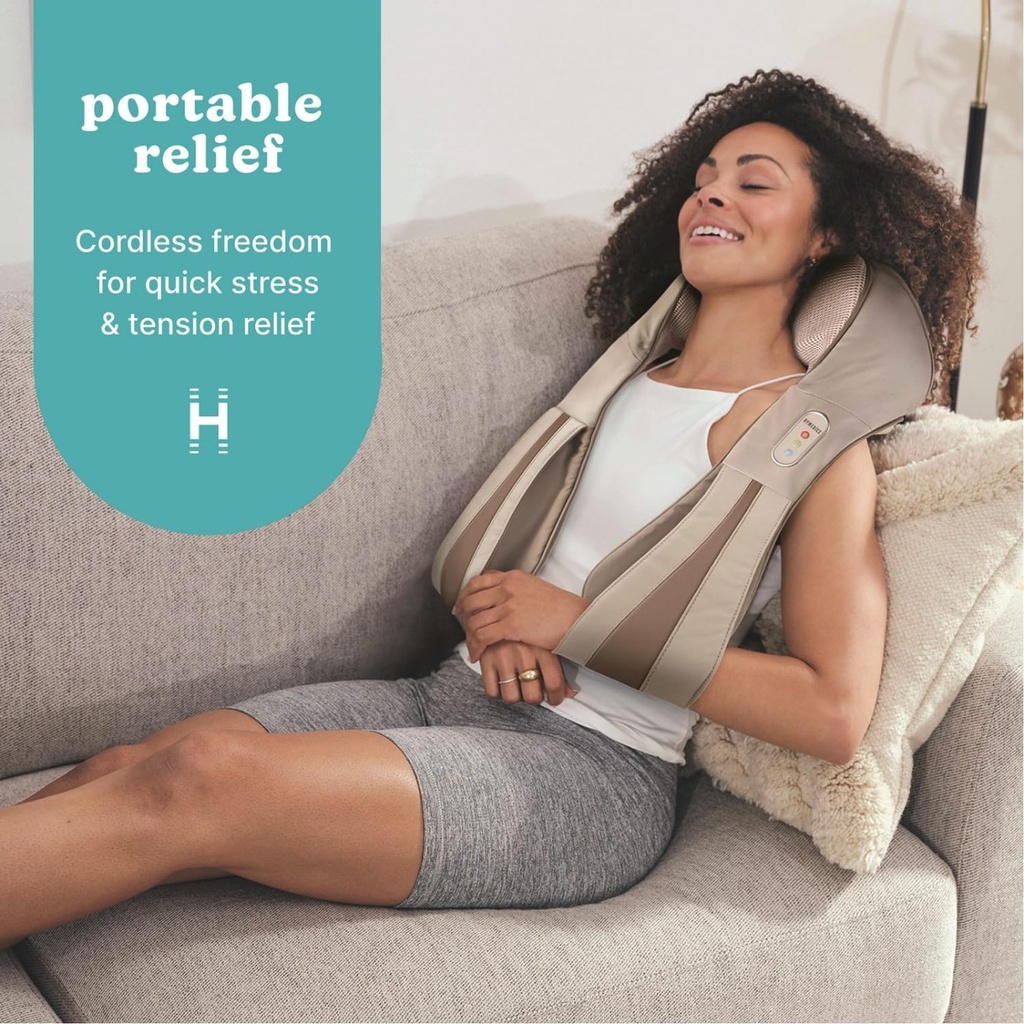 Homedics Quad Action Shiatsu Kneading Neck y Shoulder Massag