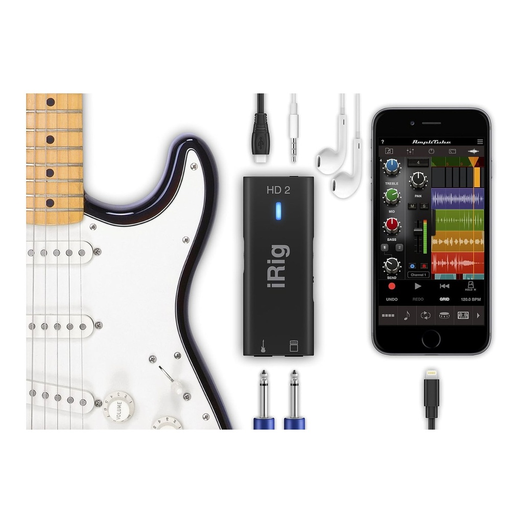 IK Multimedia iRig HD2 - Digital Guitar Interface - IP-IRIG-