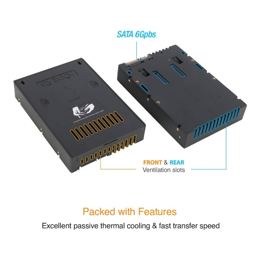 ICY DOCK 2.5” to 3.5” SSD Sata Converter - MB882SP-1S-2B