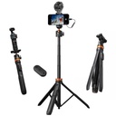 K&F Concept 62" Selfie Stick Tripod 2-in-1