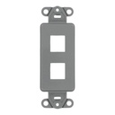 Leviton Tapa 2x4 Doble Decorativa #41642-E