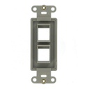 Leviton Tapa 2x4 Doble Decorativa #41642-E