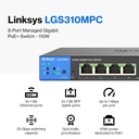 Linksys 8-Port Managed Gigabit PoE+ Switch - LGS310MPC