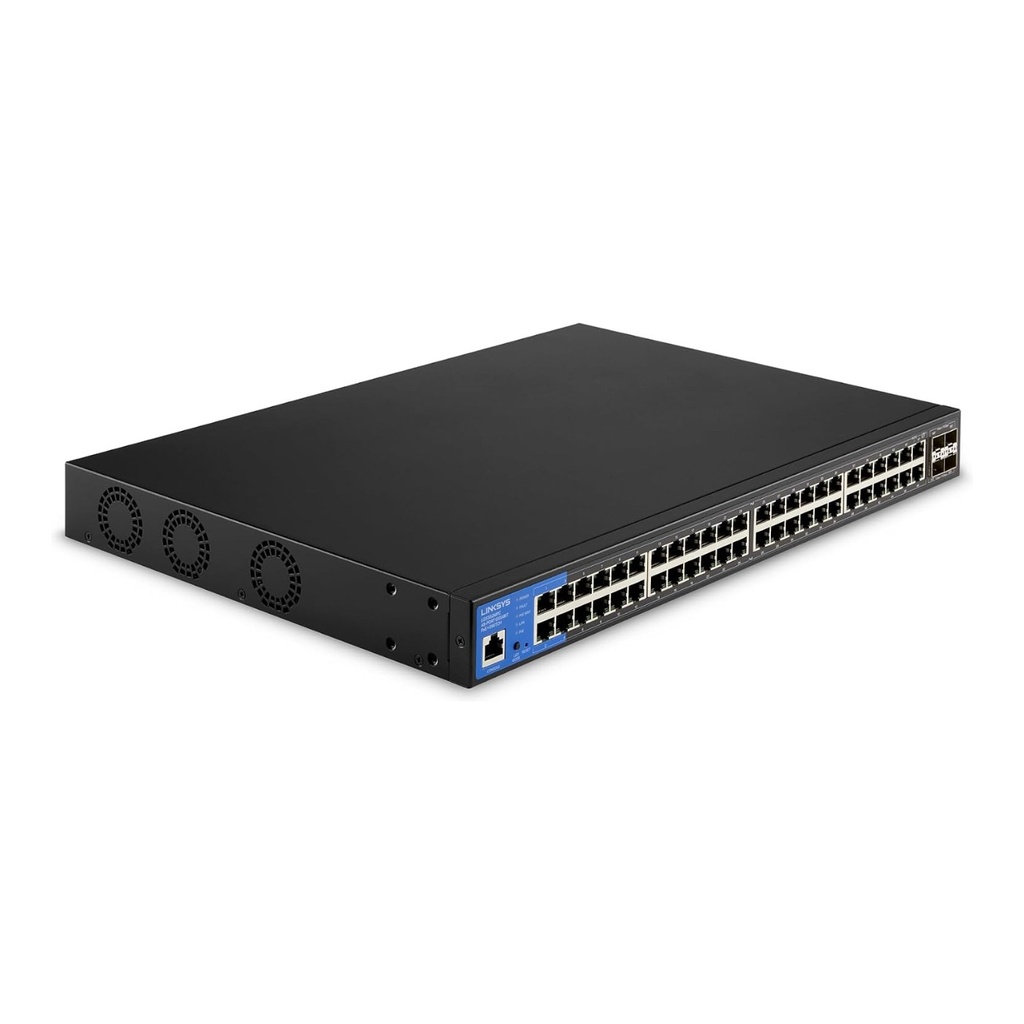 Linksys 48-Port Managed POE+ Switch W/ 4 SFP+ 740W - LGS352M